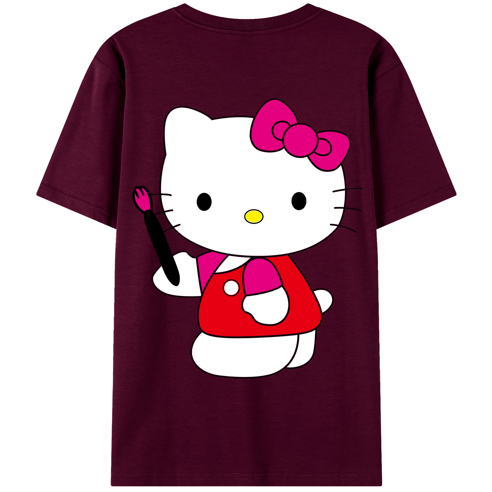 （画像用） Hello Kitty ハローキティ レディース半袖Tシャツ(バックプリント)